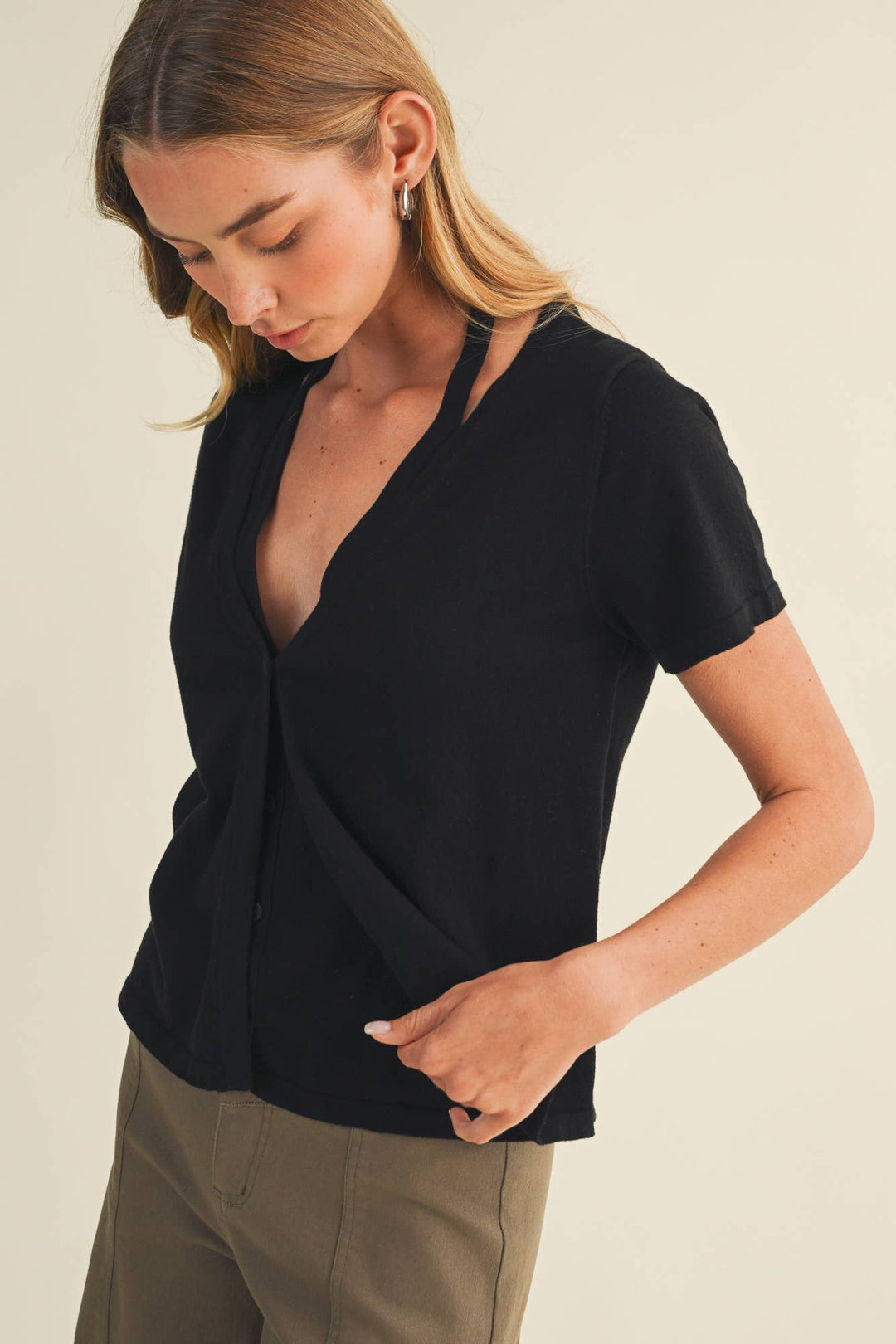 Layered Knit Blouse