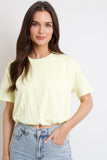 Lemon Bubble Hem Top