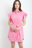 Remy Ruffle Shirtdress // 2 colors