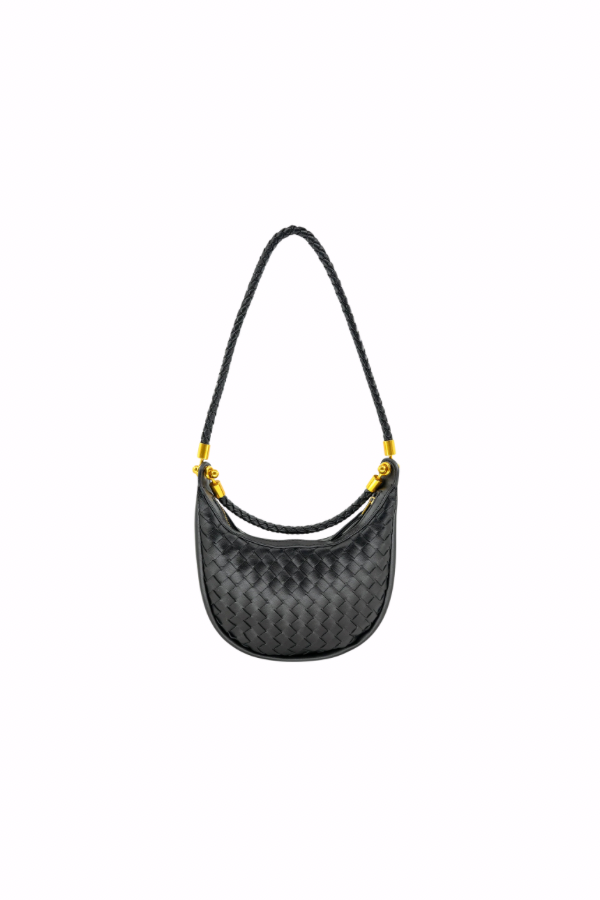 Mini Monaco Woven Bag // black
