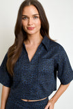 Aegean Wild Crop Shirt