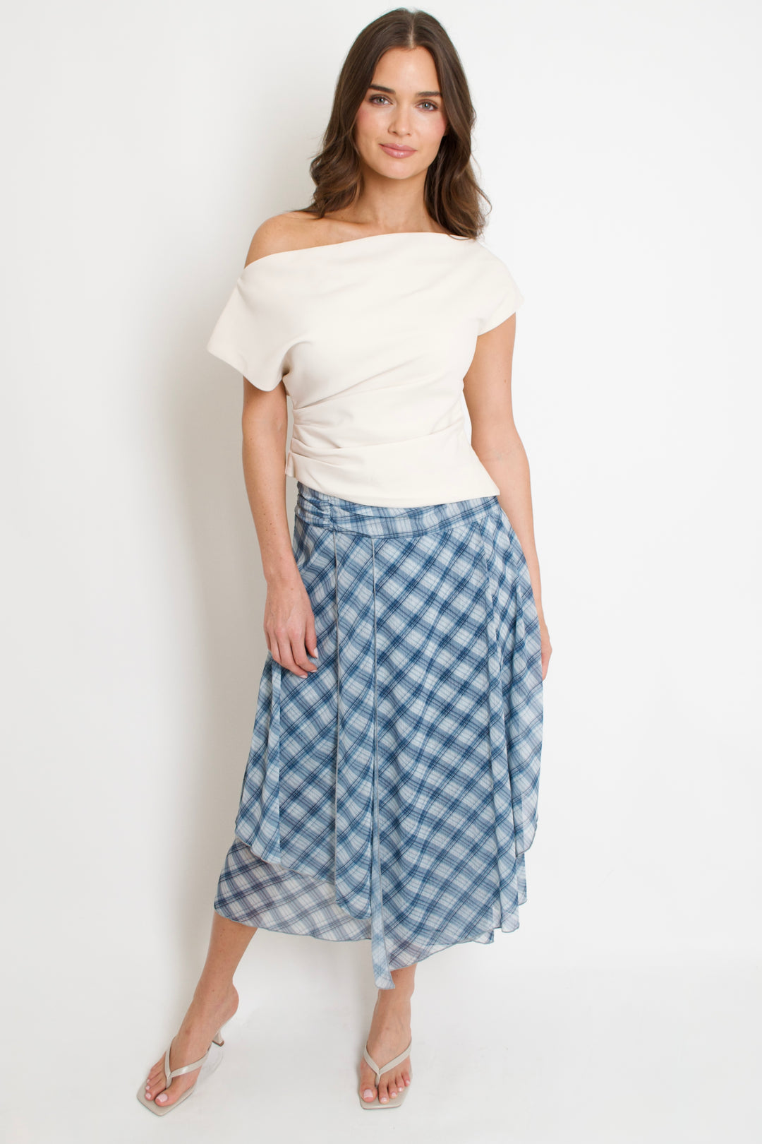 Plaid Handkerchief Skirt