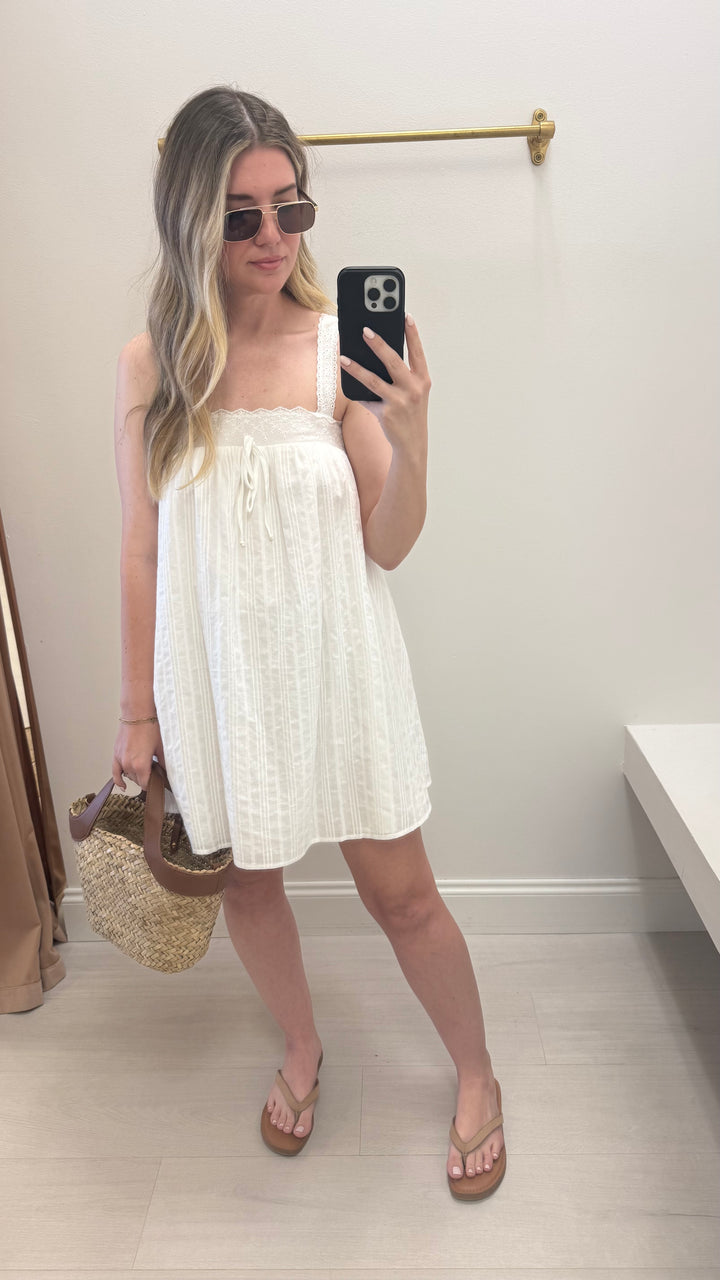 Lace Swing Mini Dress
