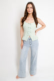 Clementine Bow Vest // mint