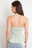 Clementine Bow Vest // mint