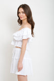 Ruffle Linen Top