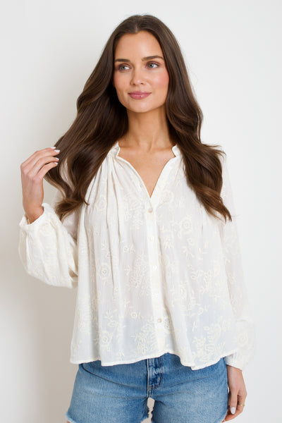 Katie Embroidered Top