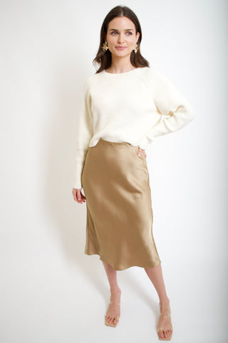 Bar Satin Skirt