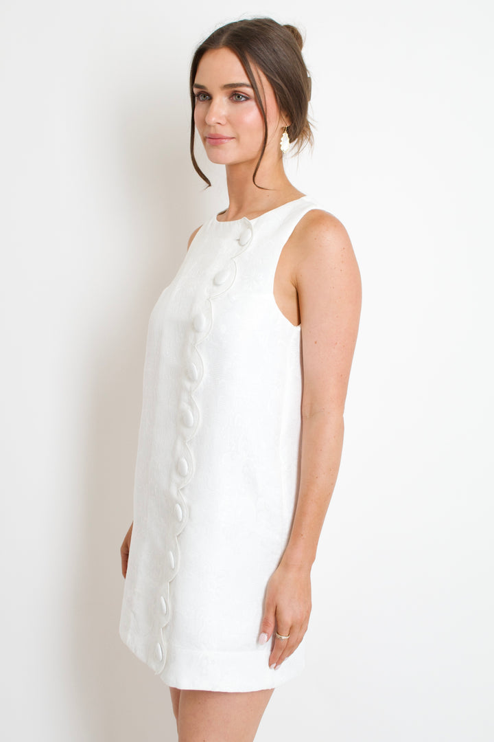 Scallop Charm Mini Dress