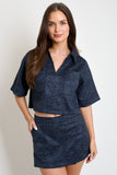 Aegean Wild Crop Shirt