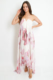 Laelia Orchid Pleaded Midi Dress