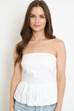 Ariana Strapless Top // white