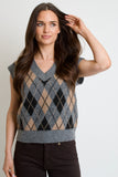 Varsity Argyle Vest