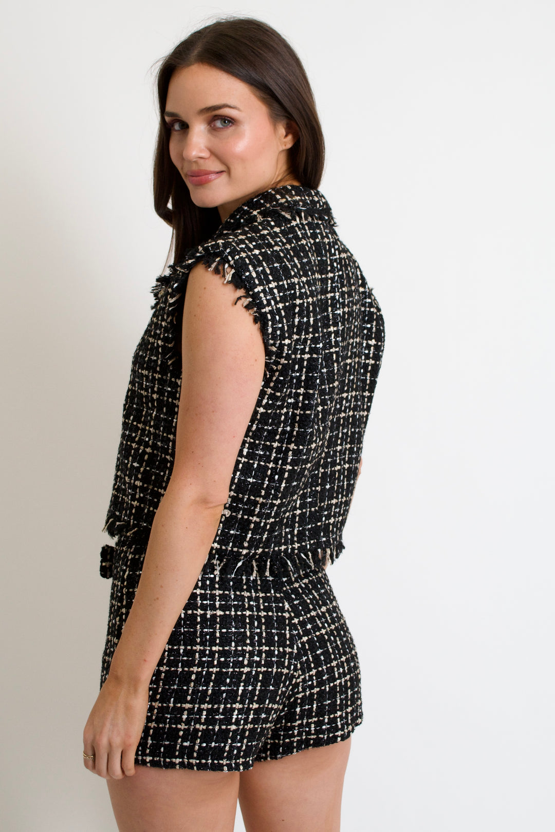 Take Care Tweed Skort