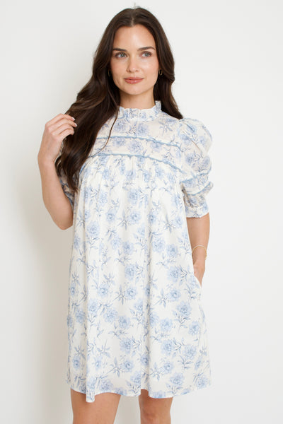 Azure Floral Dress