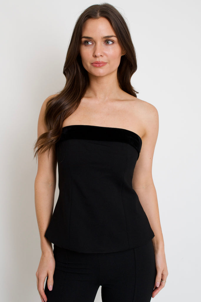 Ophelia Velvet Bow Top