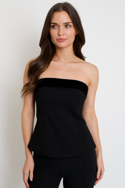 Ophelia Velvet Bow Top