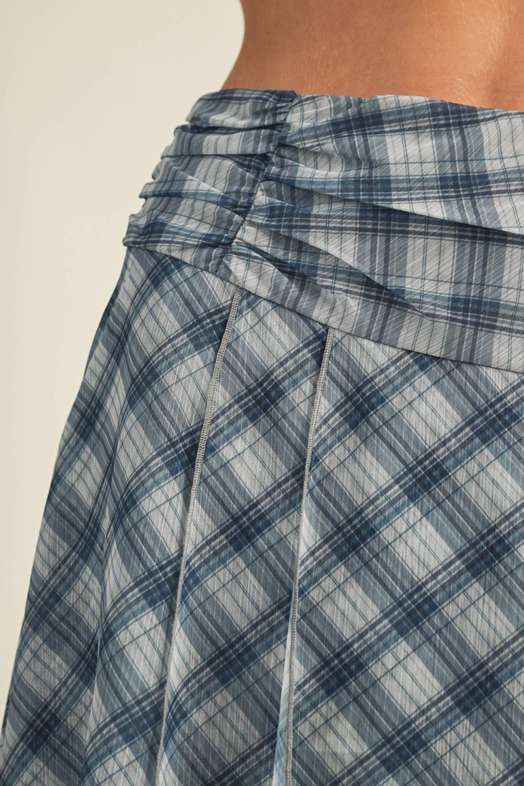 Plaid Handkerchief Skirt