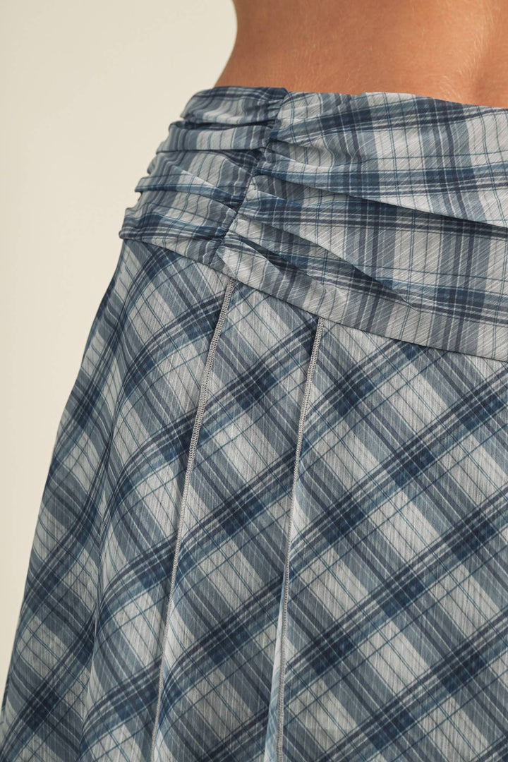 Plaid Handkerchief Skirt