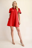 Ruby Button Dress