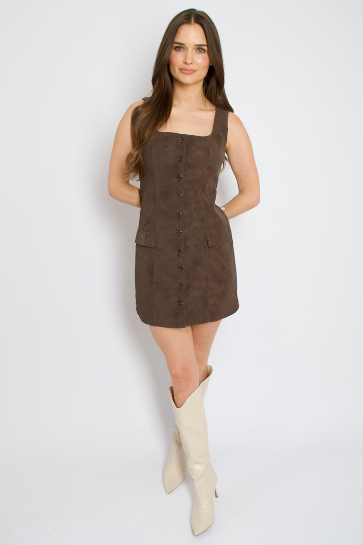 Carina Suede Mini Dress