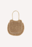 Zahara Woven Bag // gold