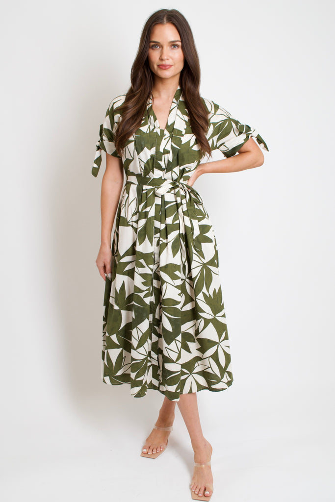 Emerald Canopy Shirt Dress