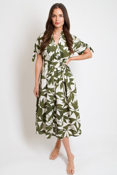 Emerald Canopy Shirt Dress