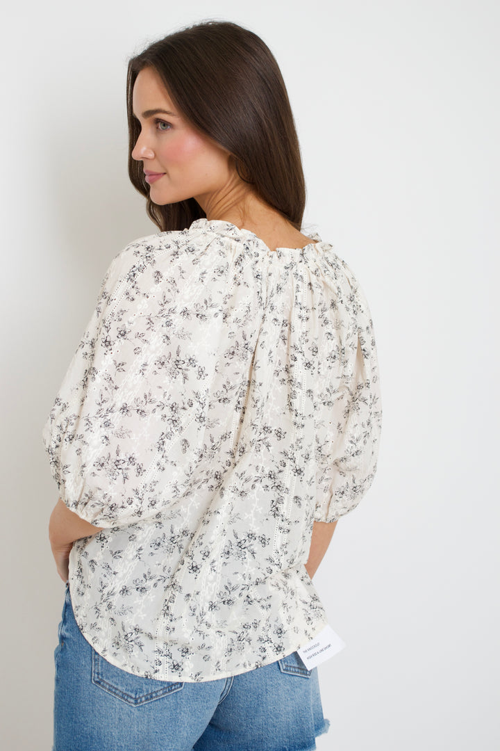 Jane Floral Puff Sleeve Blouse
