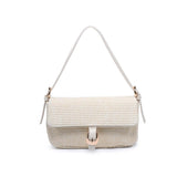 Gloria Straw Crossbody // ivory