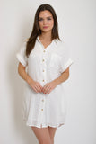 Summer Jam Linen Dress // ivory
