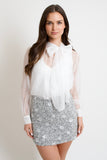 Rosalyn Sequin Tweed Skort