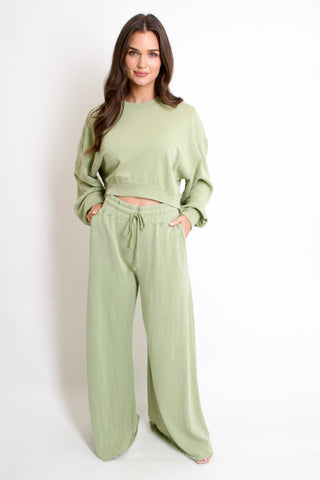Mayzie Pant Set // mineral green