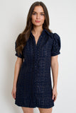Vivienne Navy Tweed Dress