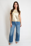 Mia Metallic Knit Top