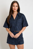 Aegean Wild Crop Shirt