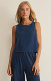 Sloane Muscle Tank // indigo