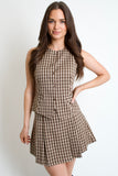 Emilia Plaid Vest