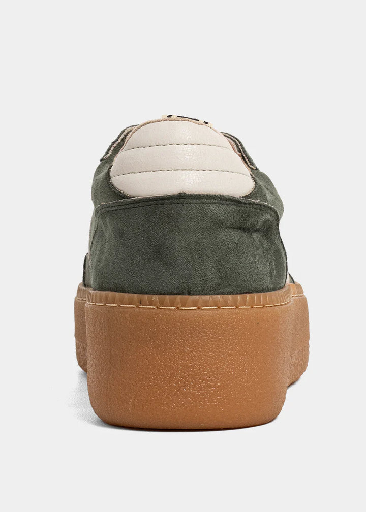 SHUSHOP// Stacey Sneaker in Sage Suede