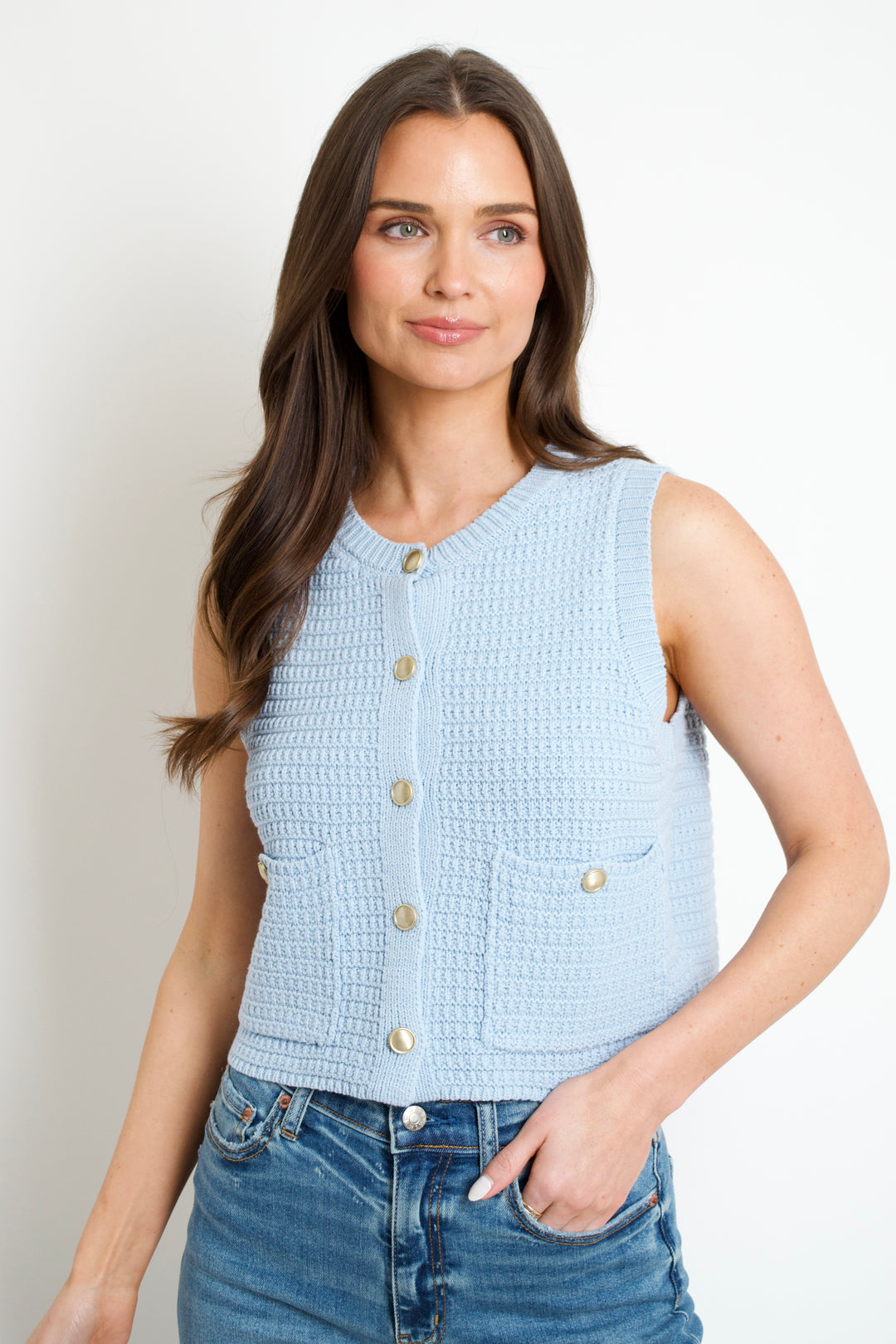 Chelsea Button Vest