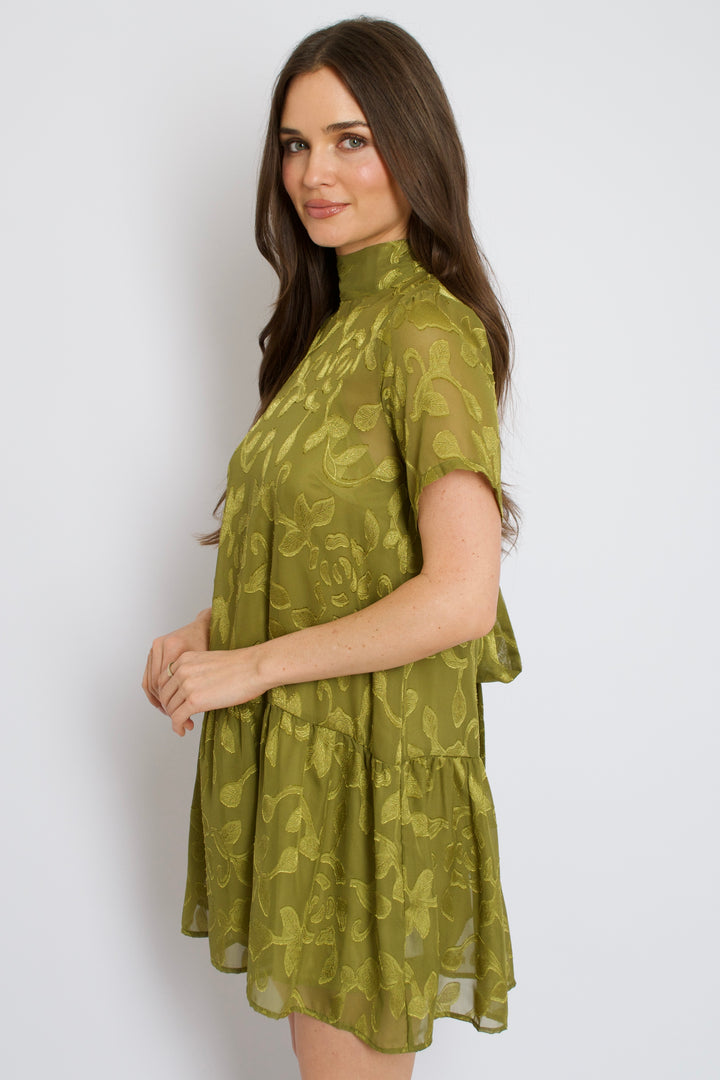 Olive Bloom Dress