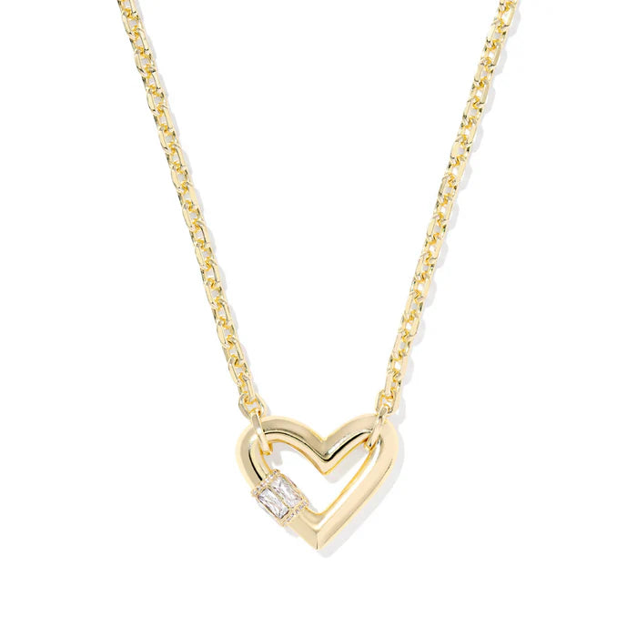 Emery Heart Gold Pendant Necklace