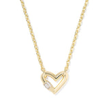 Emery Heart Gold Pendant Necklace