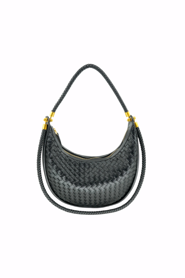 Monaco Woven Bag // black