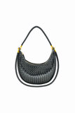 Monaco Woven Bag // black