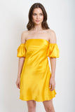Dreamsicle Satin Dress