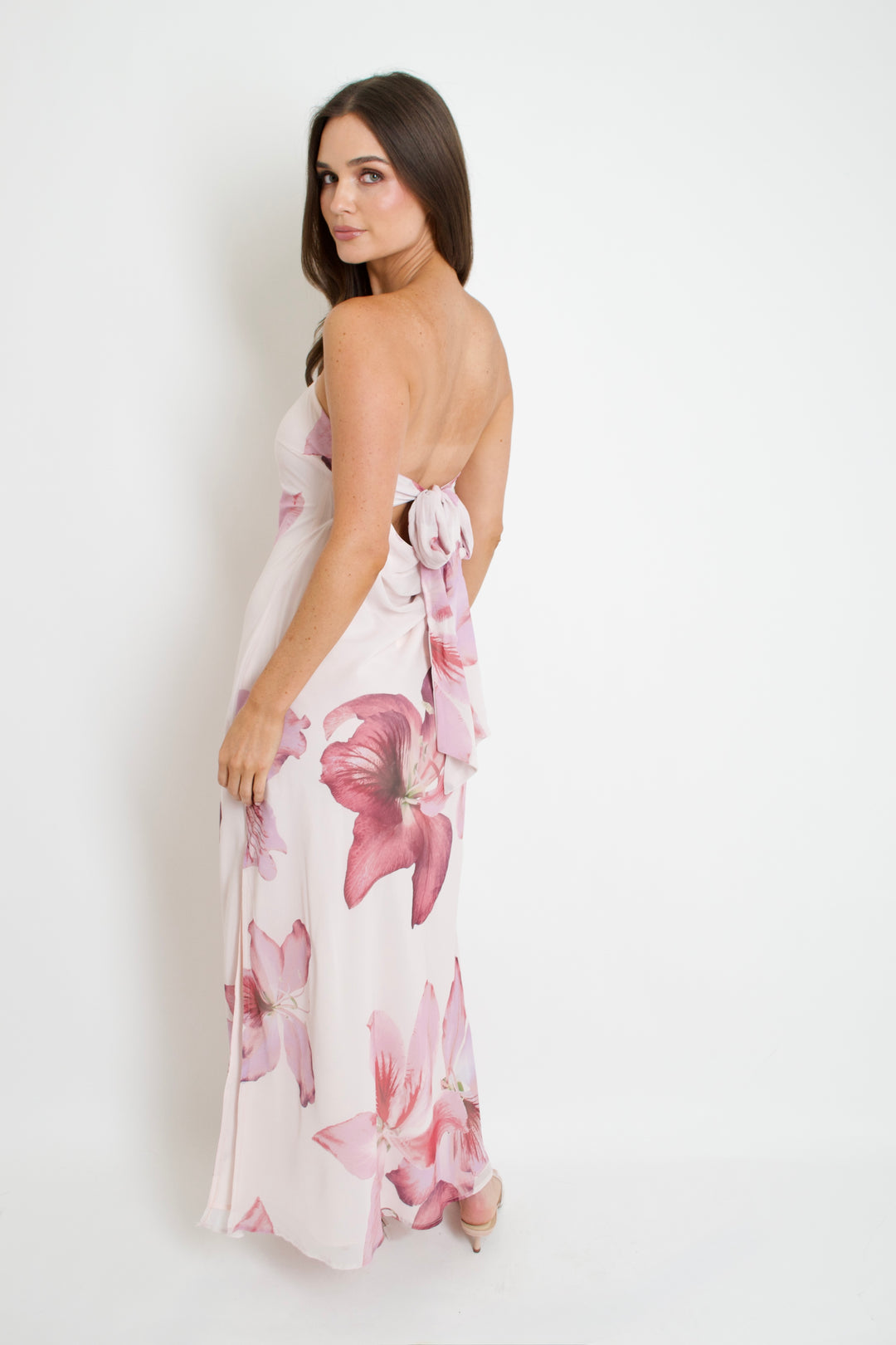 Laelia Orchid Strapless Dress