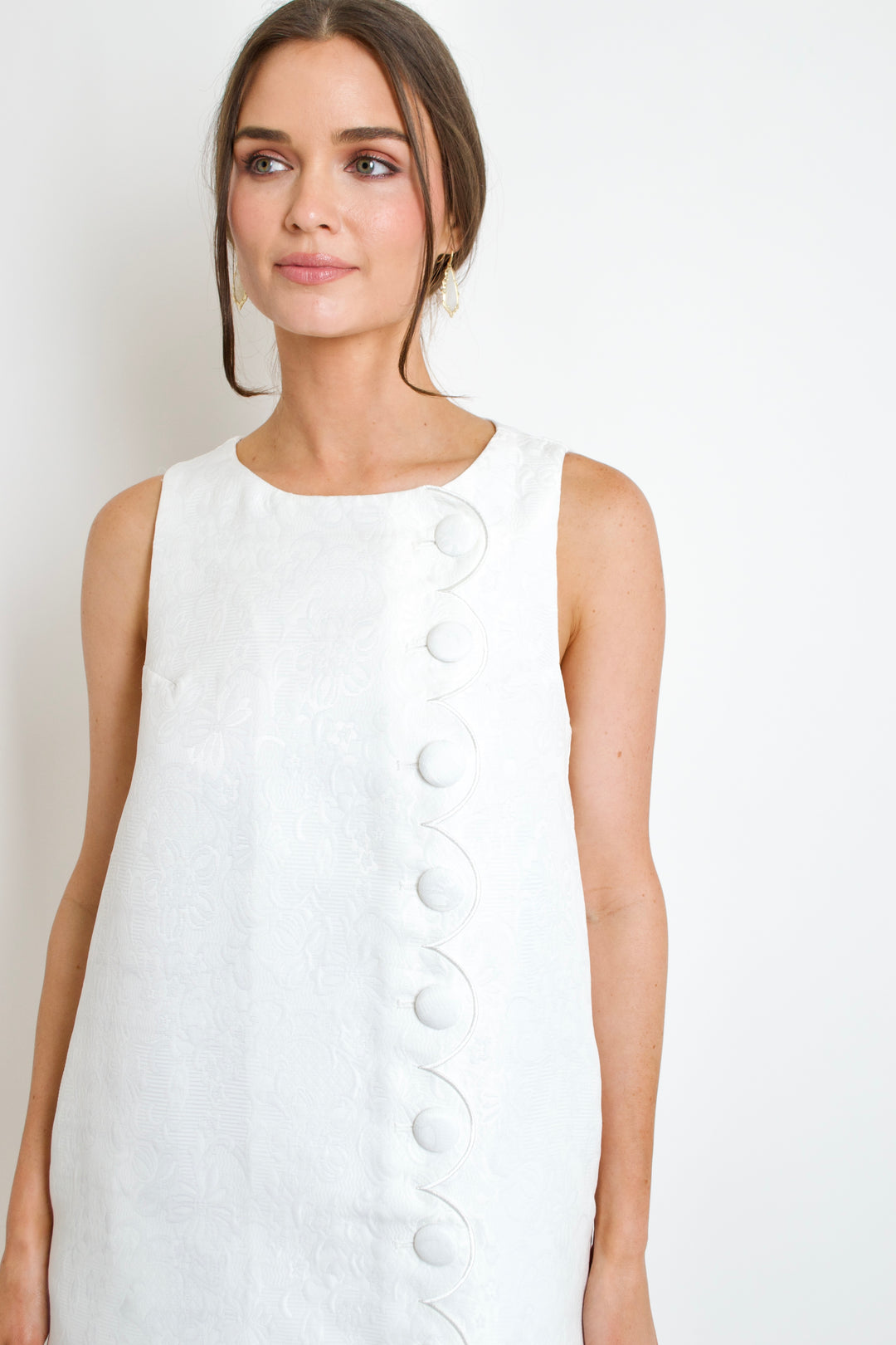 Scallop Charm Mini Dress