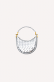 Mini Monaco Woven Bag // silver