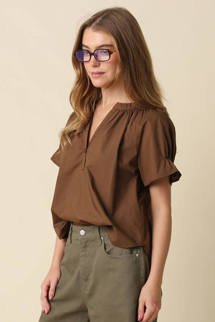 Haylie Ruffle Sleeve Top